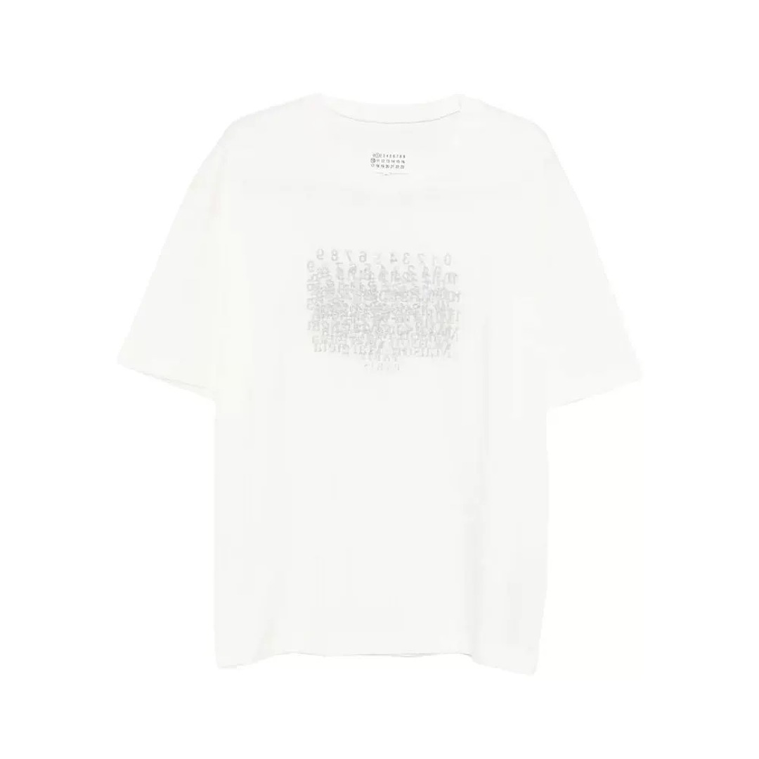 On Running 118 MM Embroidered Print Short Sleeve T Black White 46 48 50 52 8309# - Image 34