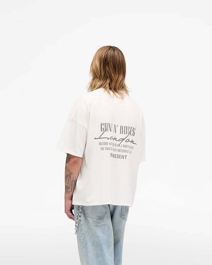 Represent 138 REPRESENT New High Mens Womens Top Wide Short Sleeve : S M L XL Water (White) - Image 31