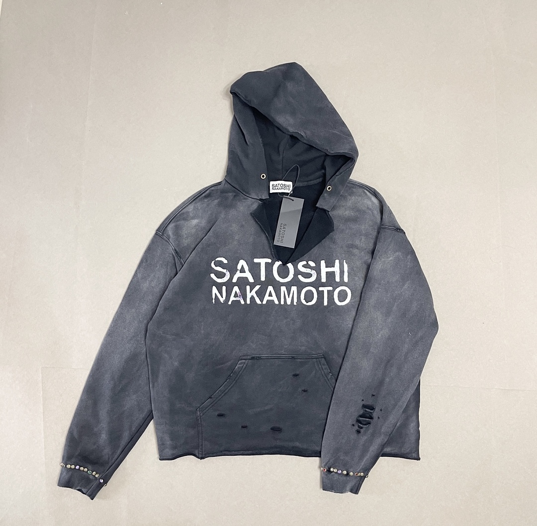 Unbranded 258 SatoshiNakamoto Destructo : Purple Green Washed Black S M L - Image 8