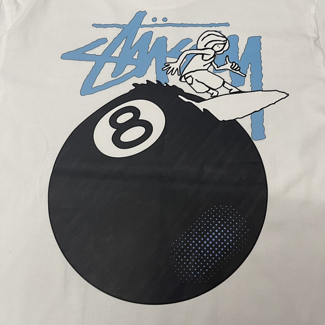 Stussy 108 Stussy Black 8 Print Short Sleeve T : White S Ｍ L XL XXL - Image 10