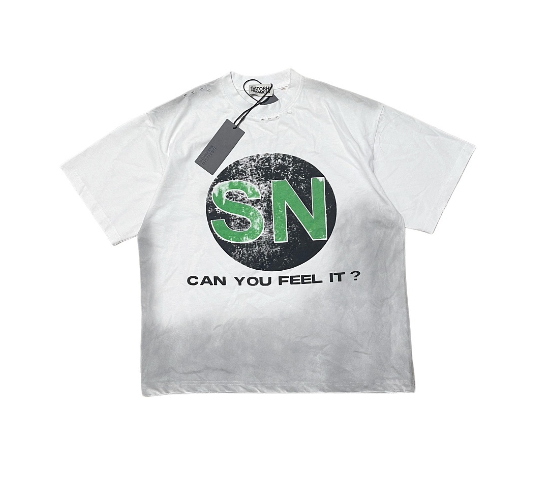 Off-White 128 Satoshi Nakamoto SN Label Short Sleeve T : Off White S M L