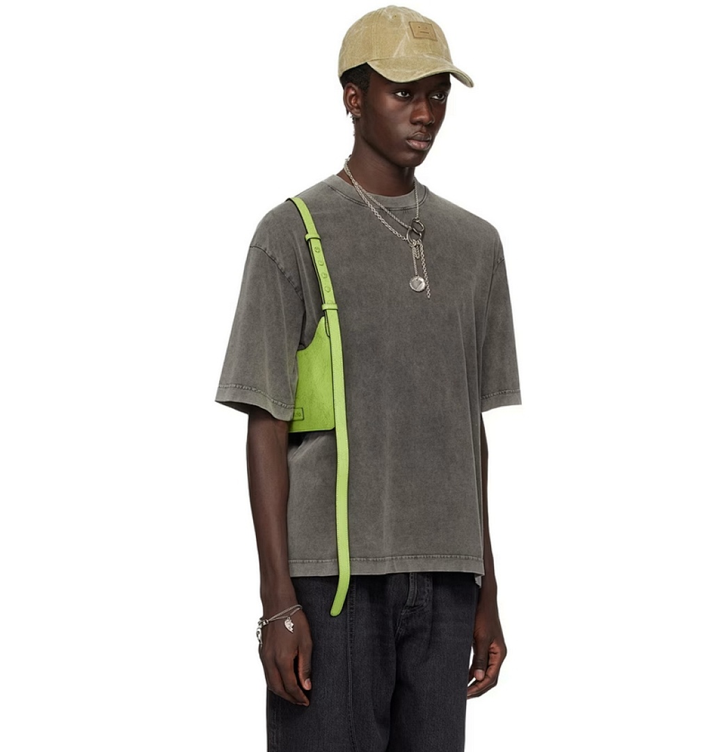 Acne Studios 108 AC Small Label LOGO Short Sleeve T Blue Black Yellow Water Purple S-XL 8040# - Image 73