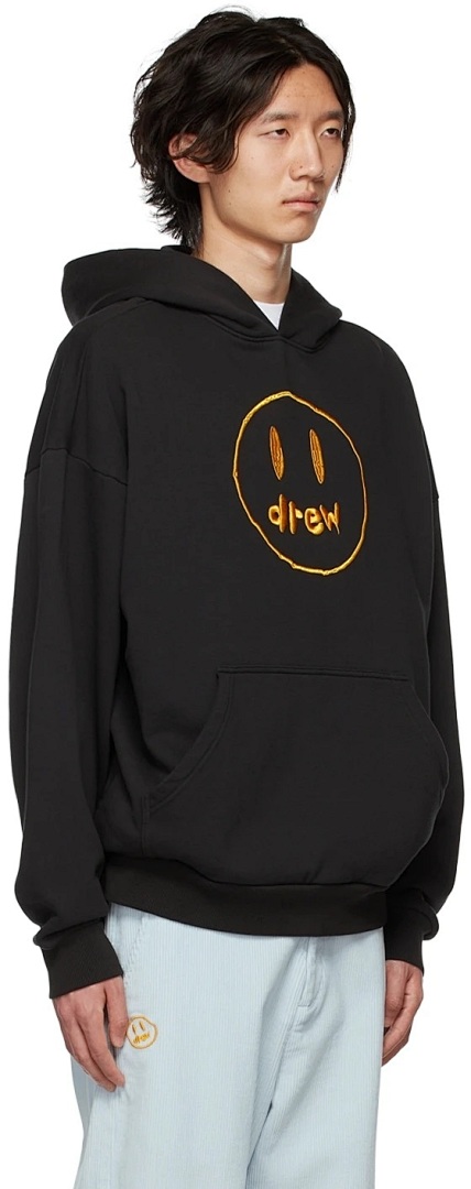 Drew House 228 DREW HOUSE SSENSE Exclusive Painted Mascot Hoodie Collab Limited Embroidered Velvet Black Purple S M L - Image 21