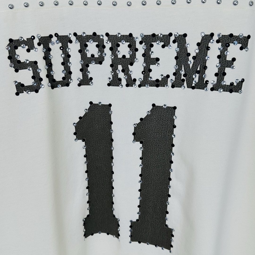 Supreme 238 SS26 STUDDED FOOTBALL TOP 11 No Diamond T Black Blue Apricot - Image 34