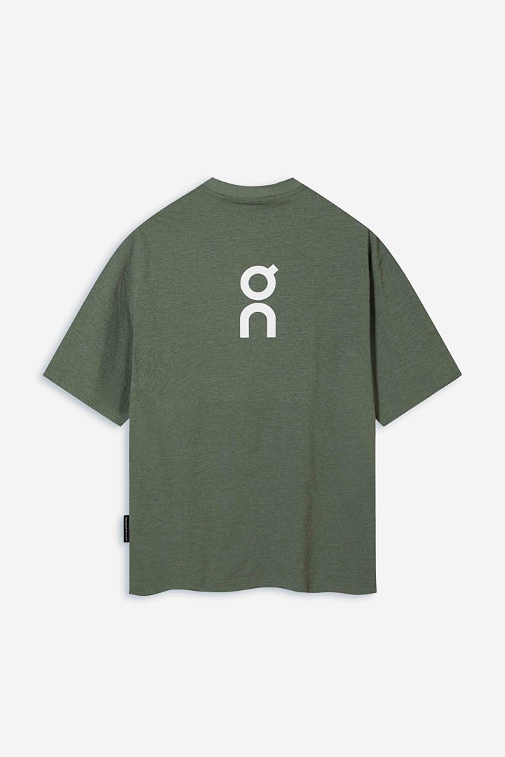 On Running 118 ON Print Short Sleeve T : White Black Grey Green M L XL - Image 5
