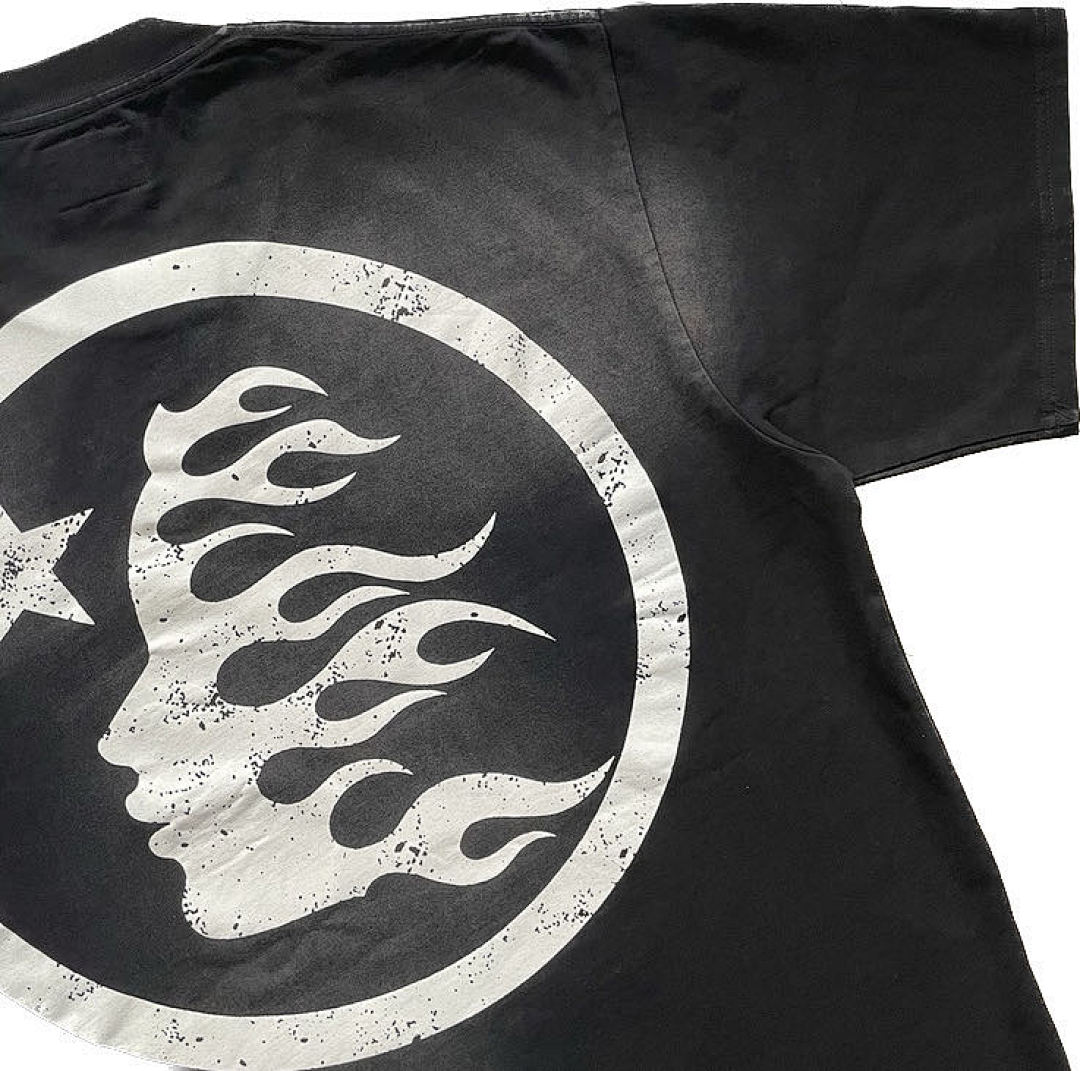 Hellstar 128 HELLSTAR STUDIOS Mens Womens Big Logo Solid Cotton Short Sleeve T Water Black S-M-L-XL - Image 11