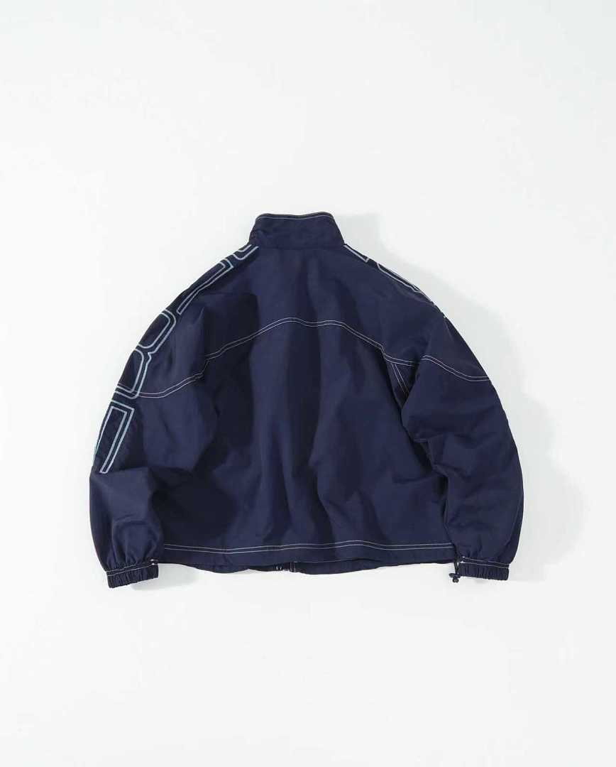 Supreme 438 Embroidered Label Stitching Long Sleeve : Black Navy S M L - Image 6