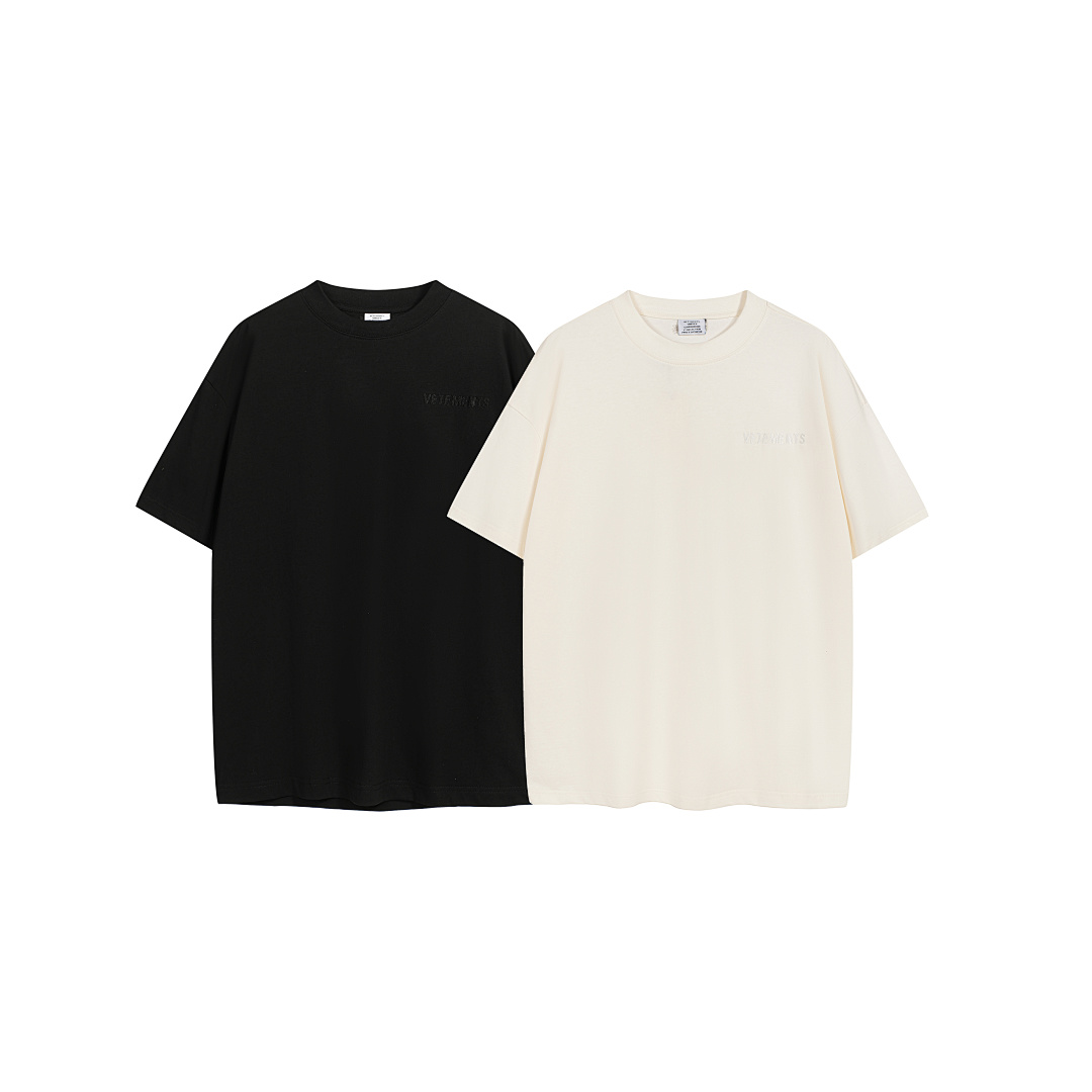 Unbranded 118 VTM Wind Solid Embroidered Logo Short Sleeve T Black White S-XL V5210#
