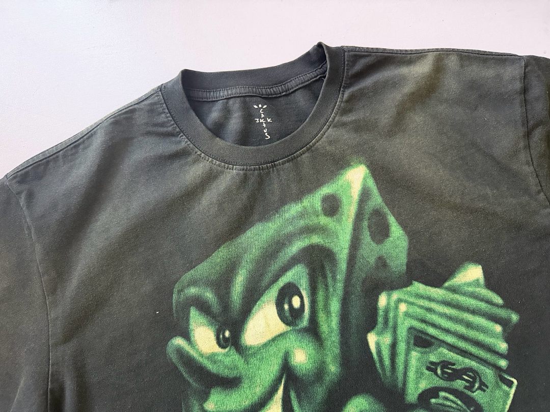 Unbranded 128 Travis Scott Cactus Jack × SpongeBob Classic Washed Short Sleeve T : S M L XL - Image 7