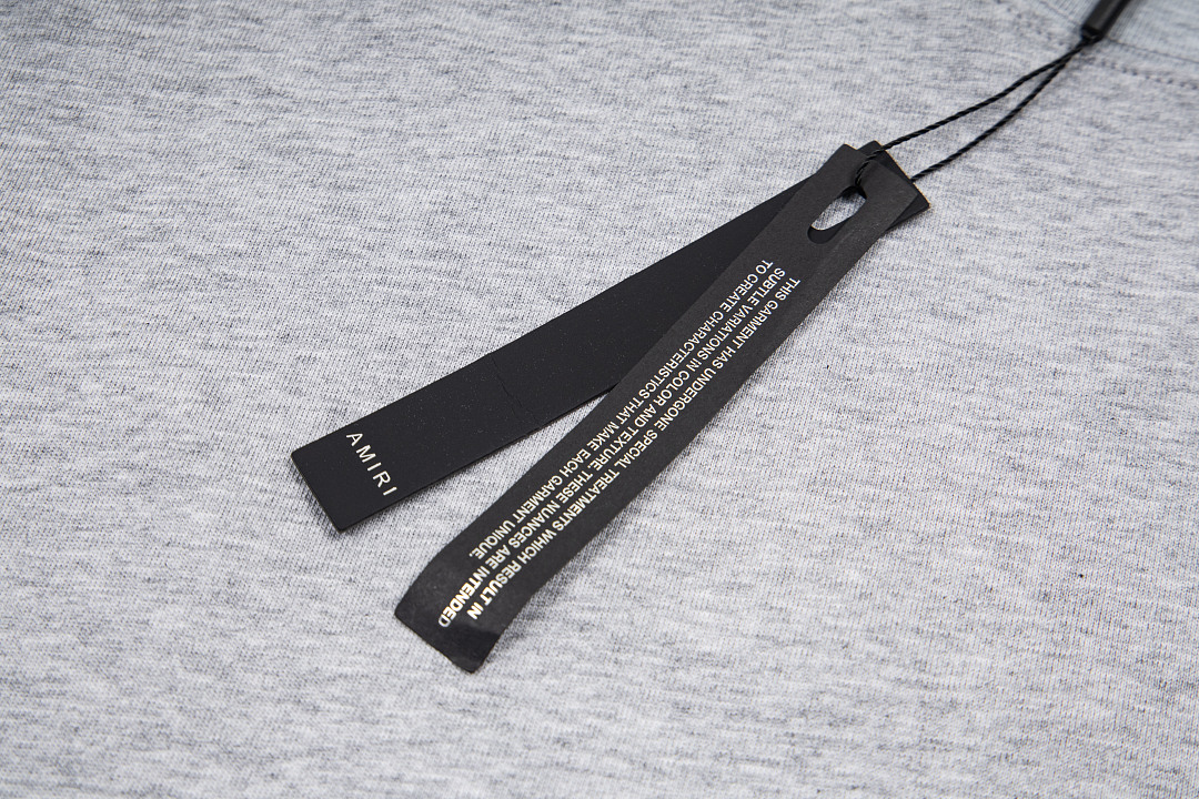 AMIRI 118 Wide Version Model Logo Embroidered Short Sleeve T Black Grey Cream Apricot S M L XL 9941# - Image 29