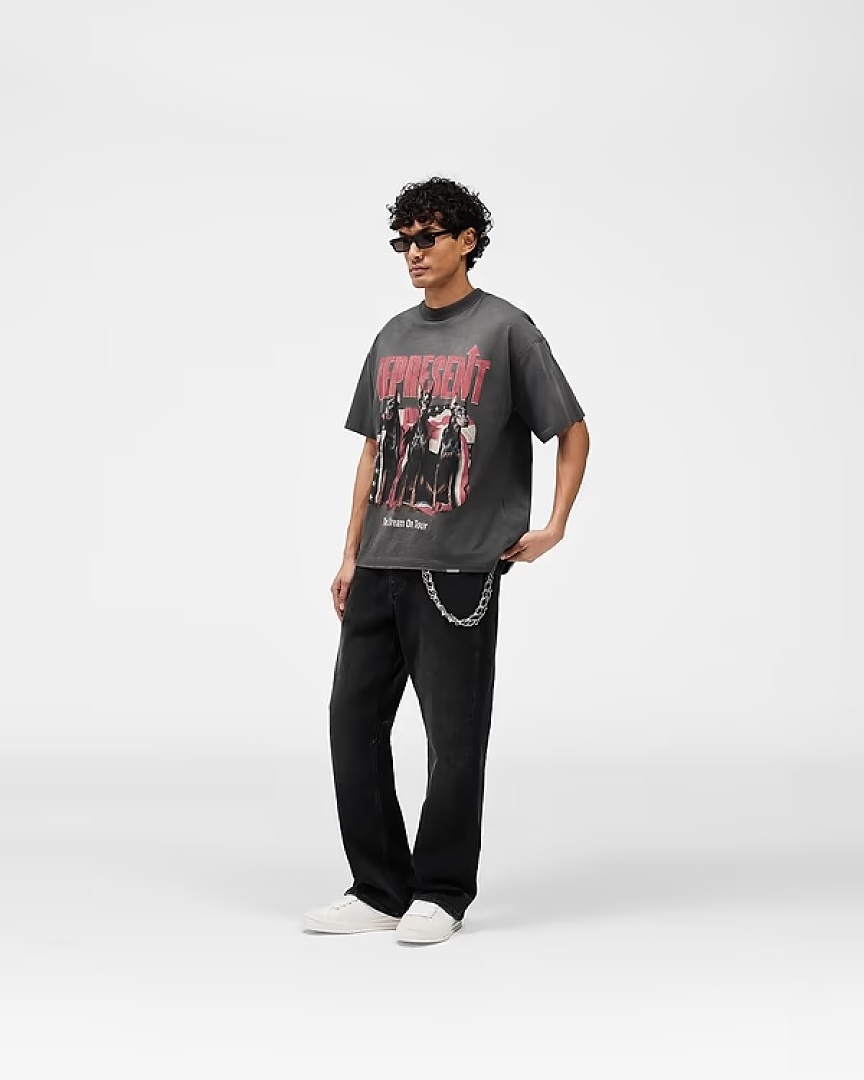 Represent 148 REPRESENT New High Mens Womens Top Wide Short Sleeve : S M L XL (White) - Image 28