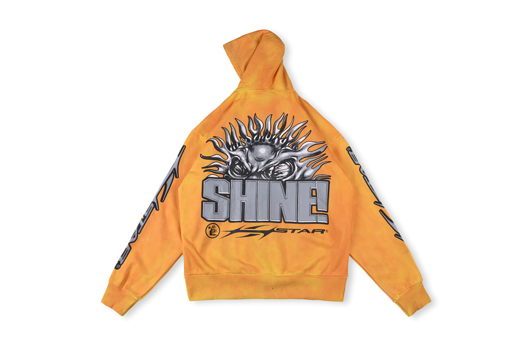 Hellstar 318 Hellstar Studios Sun Zip Orange Hoodie Capsule 11 S-XL - Image 3