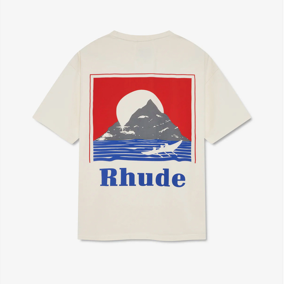 Unbranded 118 RHUD Double Print Short Sleeve T : S M L XL Cream Apricot - Image 15