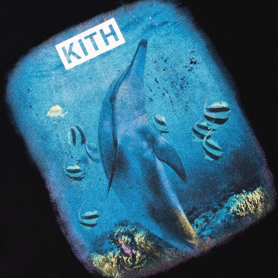 Adidas 138 KITH Limited Exclusive Sea 《 Blue Bogo Short Sleeve 》 Black Light S M L - Image 6