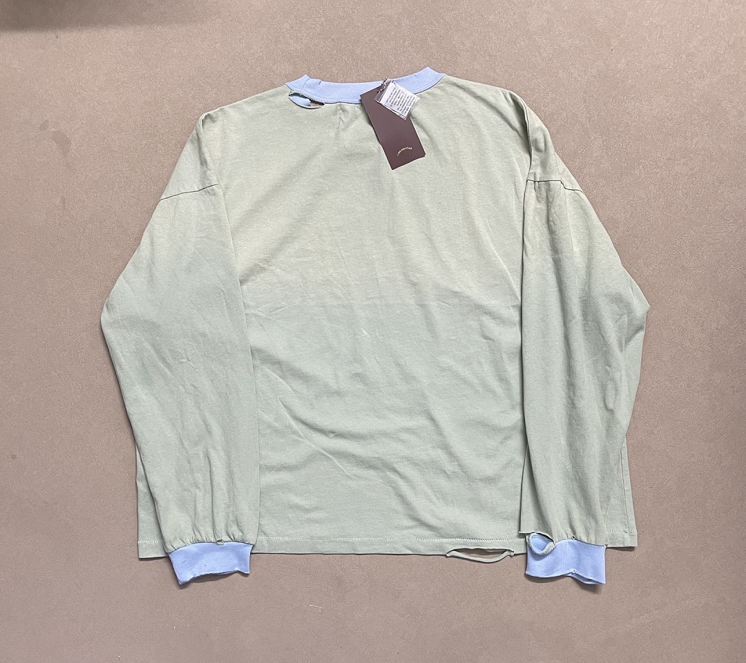 Unbranded 158 Paly Hollywood Long Sleeve T : Grey Green S M L - Image 6