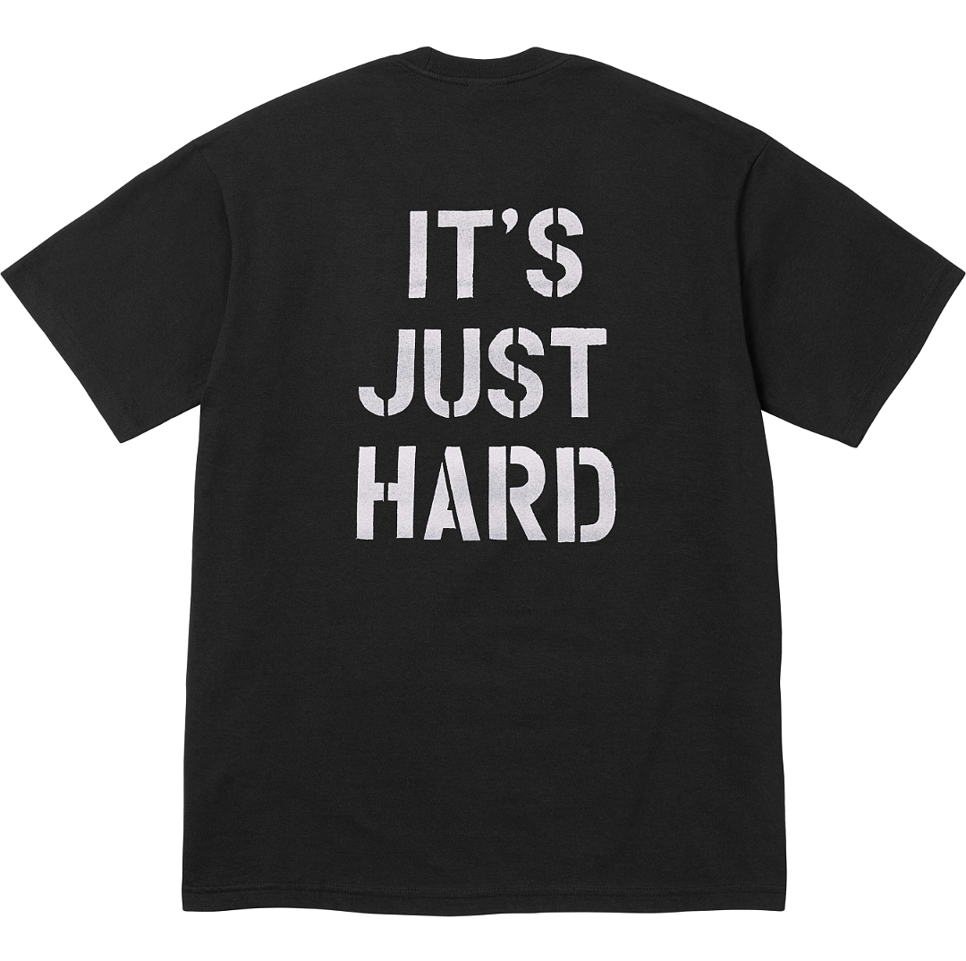 Supreme 138 SS26 HARD TEE Print T Black White S-XL - Image 4
