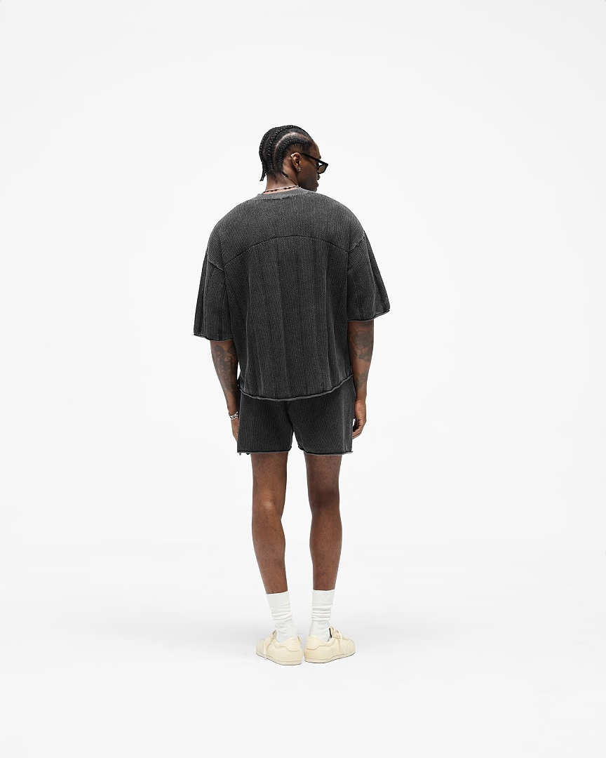Represent 198 Represent Olive Short Sleeve : S M L XL (Washed Black) - Image 11