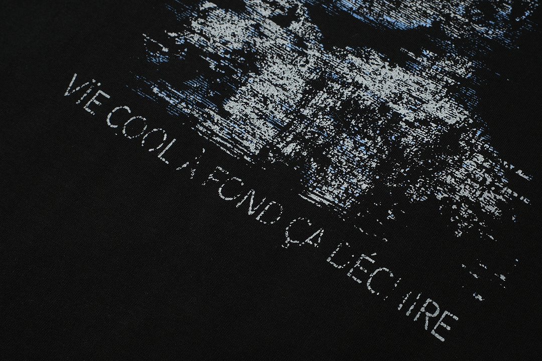 Unbranded 128 FA Print Short Sleeve T Black S-L 8315# - Image 6