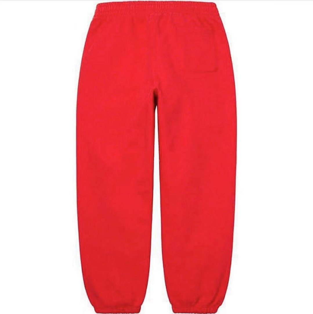 Supreme 238 22FW Satin Applique Sweatpant Big Logo Velvet Cotton Black Floral Grey Blue Red Green Brown Light Orange Purple Khaki S M L XL 1309# - Image 16