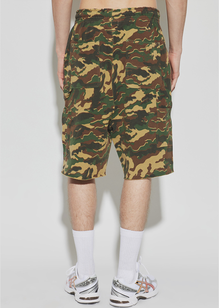 Bape 178 Glitch Woodland Camo Double Wide Version Model Short : S M L - Image 15