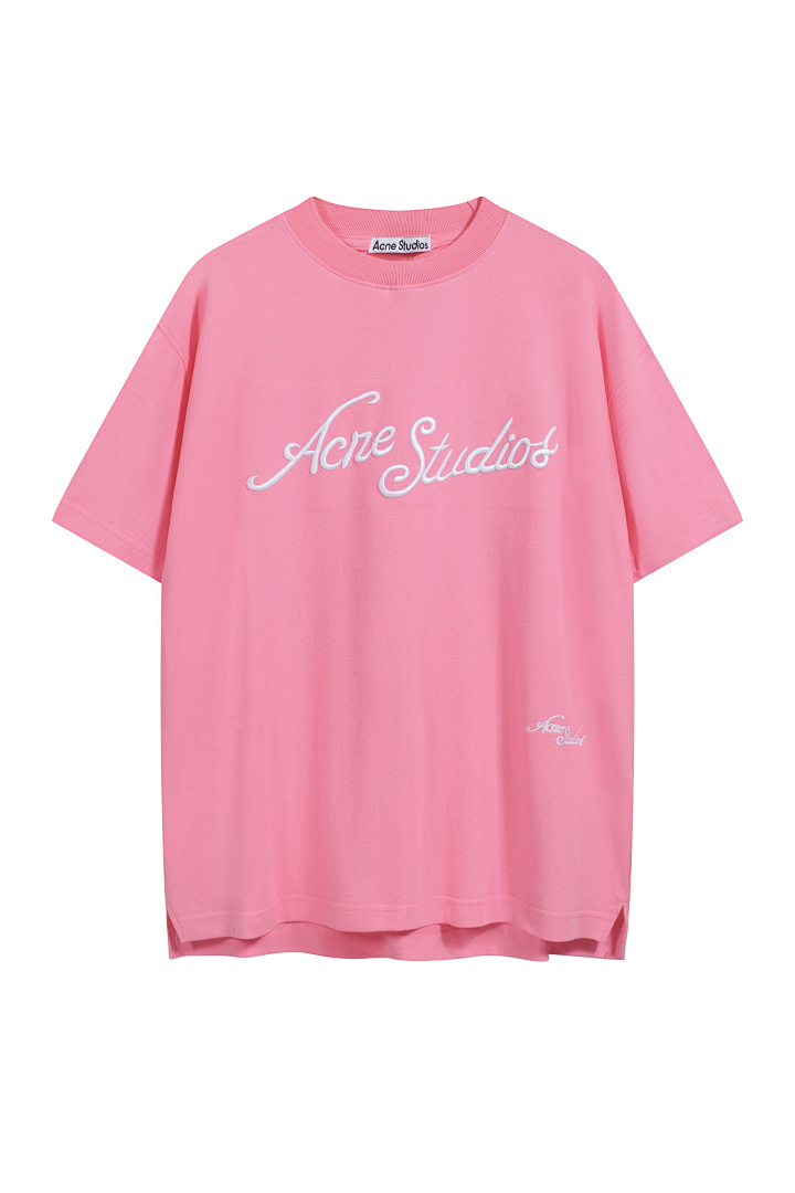 Acne Studios 128 AC LOGO Floral Short Sleeve T Pink White Grey Blue S-XL 8065# - Image 19