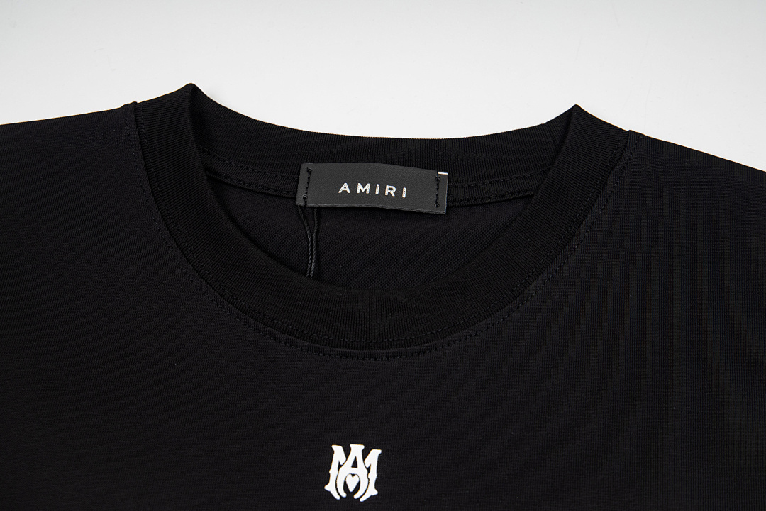 AMIRI 118 Wide Version Model Short Sleeve T Logo 22 Limited Exclusive Print High Wind Black White S M L XL 9909# - Image 5
