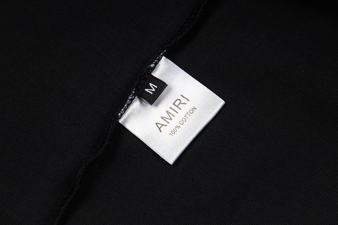 AMIRI 118 Wide Version Model Short Sleeve T Logo 22 Limited Exclusive Print High Wind Black White S M L XL 9909# - Image 14