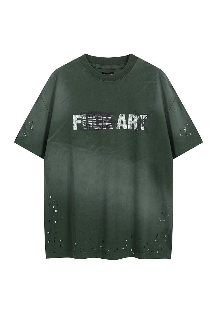 Unbranded 128 FAR Fxxx ARx T-SHIRT Print Short Sleeve T Green Black S-L 8036# - Image 3