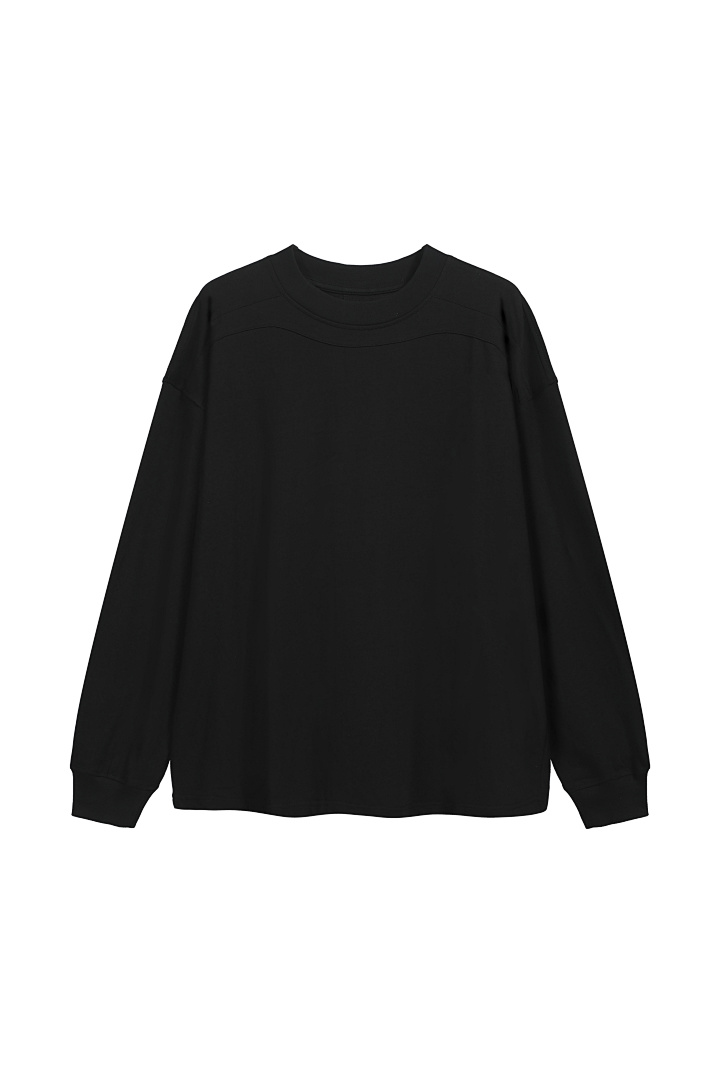 Unbranded 128 RO Wind Patchwork Solid Long Sleeve T Black White S-XL S2223# - Image 3