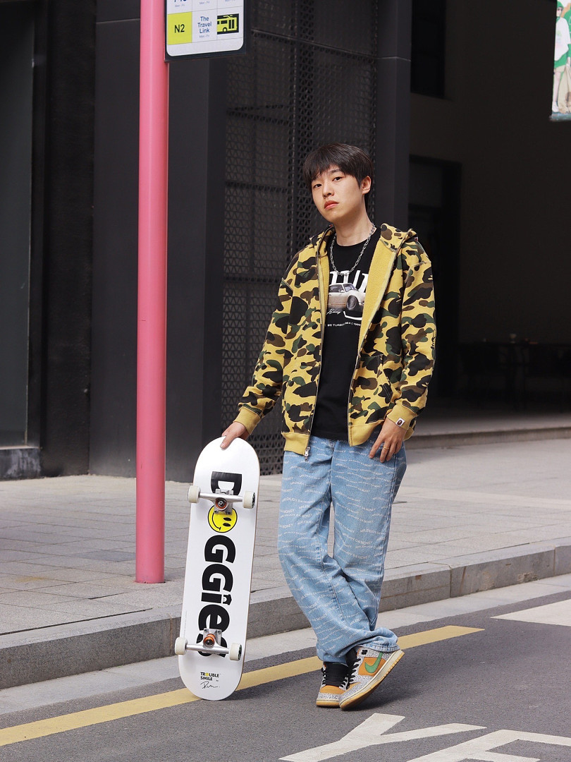 Bape 438 : Green Camo Red Yellow Purple Pink Blue Grey White Black S-XL - Image 65