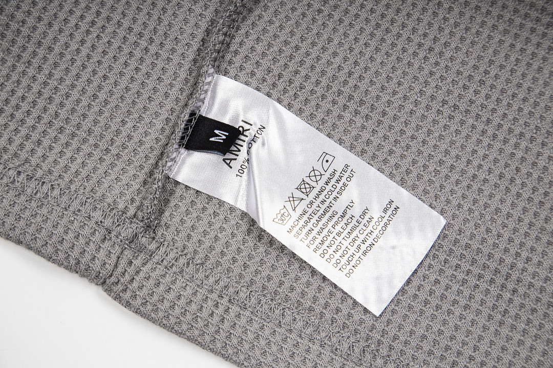AMIRI 168 Wide Version Model Long Sleeve Black Apricot Light Grey S M L XL 601# - Image 45