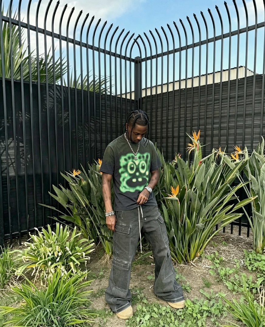 Unbranded 128 Travis Scott Cactus Jack × SpongeBob Sea Washed Short Sleeve T : S M L XL - Image 12