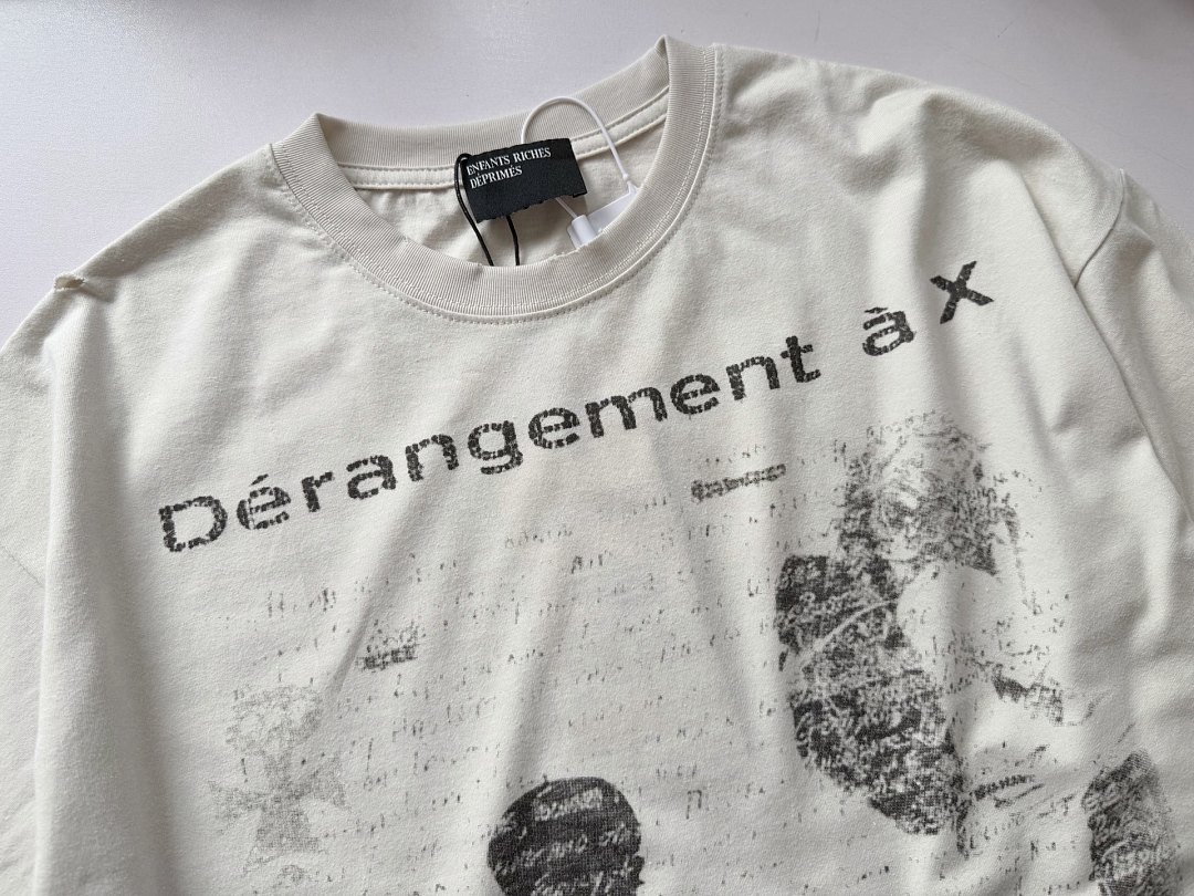 Enfants Riches Deprimes 158 Enfants Riches Deprimes DéRangement à X Full Long Sleeve T : S M L XL Apricot (Grey) - Image 4