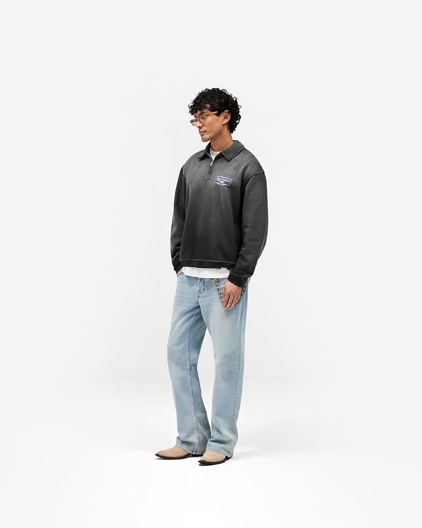 Ralph Lauren 218 Represent Washed Short Wide Polo Half : S M L XL (Black) - Image 16