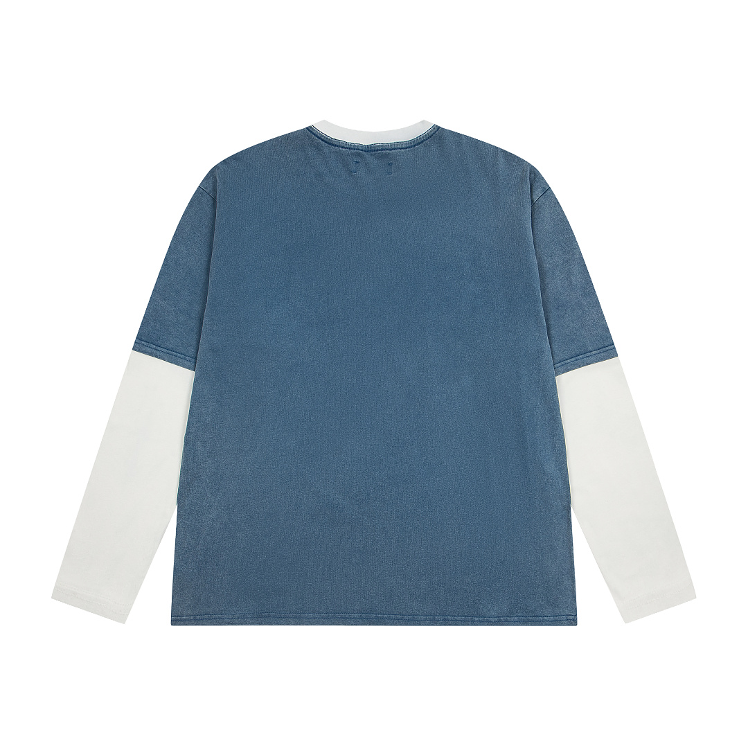 AMIRI 168 Wide Version Model Long Sleeve 2 Water T Black Ice Pink Mist Blue 607# - Image 28