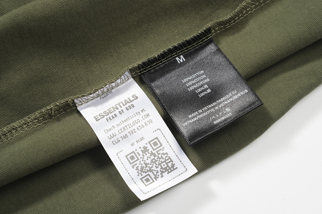 Essentials 118 ESS 24FW Print Short Sleeve T Green Oatmeal Grey Black White Olive S-XL 6261# - Image 32