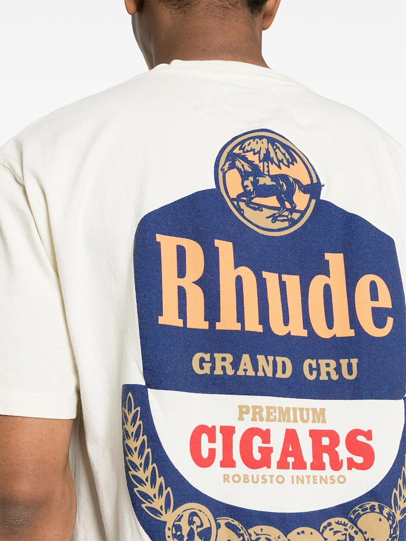 On Running ON SALE58 Rhud Grand Cru T-Shirt Brown Khaki Print Short Sleeve T : Black Apricot S M L - Image 6