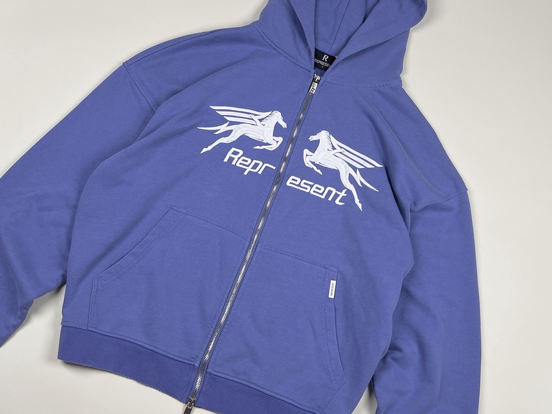Represent 268 Represent Washed : S M L XL Mist (Blue) - Image 4