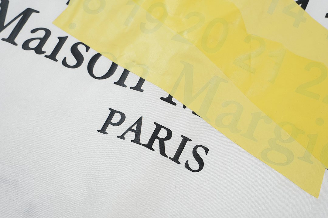 On Running 188 MM6 Maison Margiela LOGO Gum Strap Print Short Sleeve Black White 46 48 50 52 3261# - Image 27