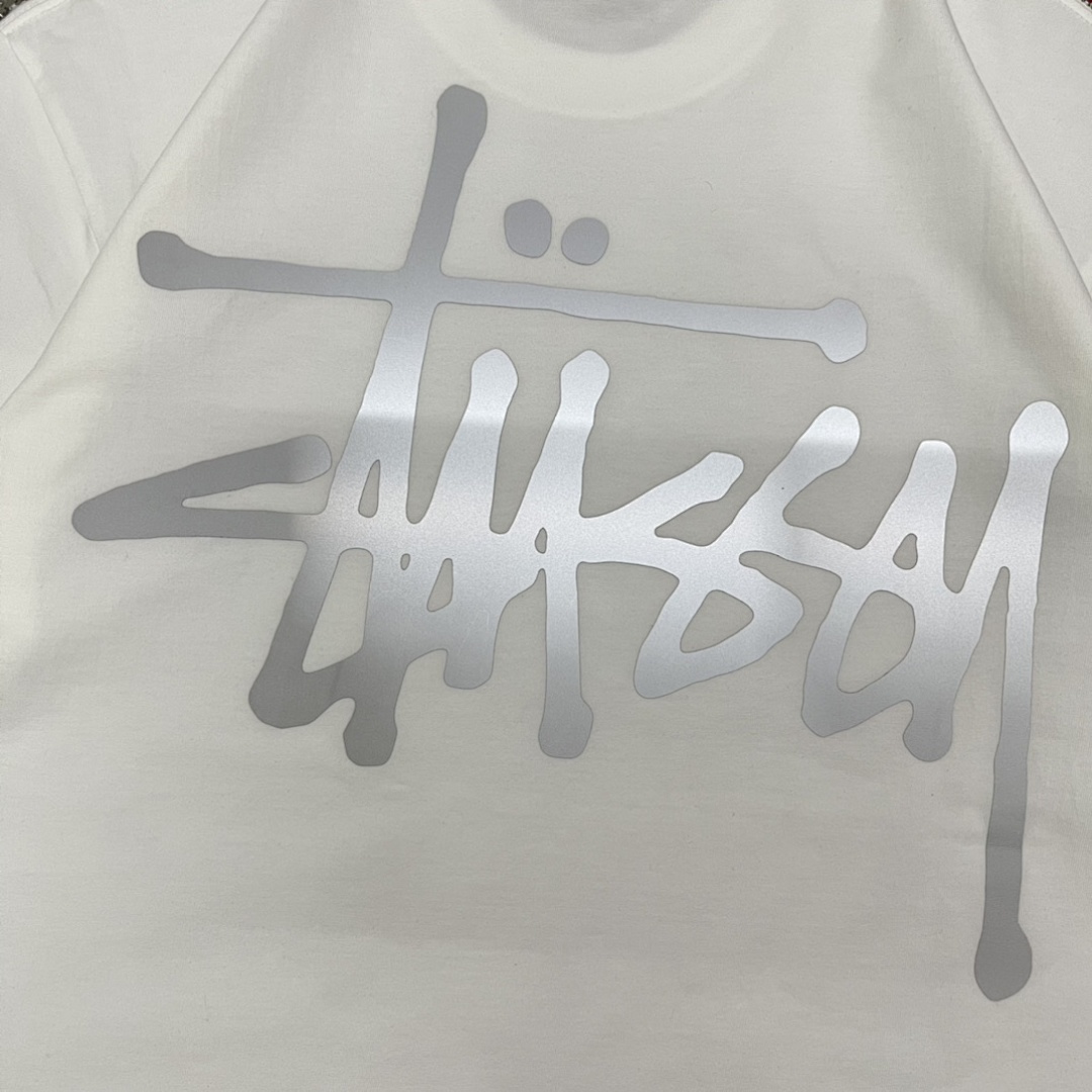 Stussy 108 Stu Light Reflection Print Short Sleeve T : Black Yellow Red Pink Blue Apricot Green Grey Khaki White S Ｍ L XL - Image 28