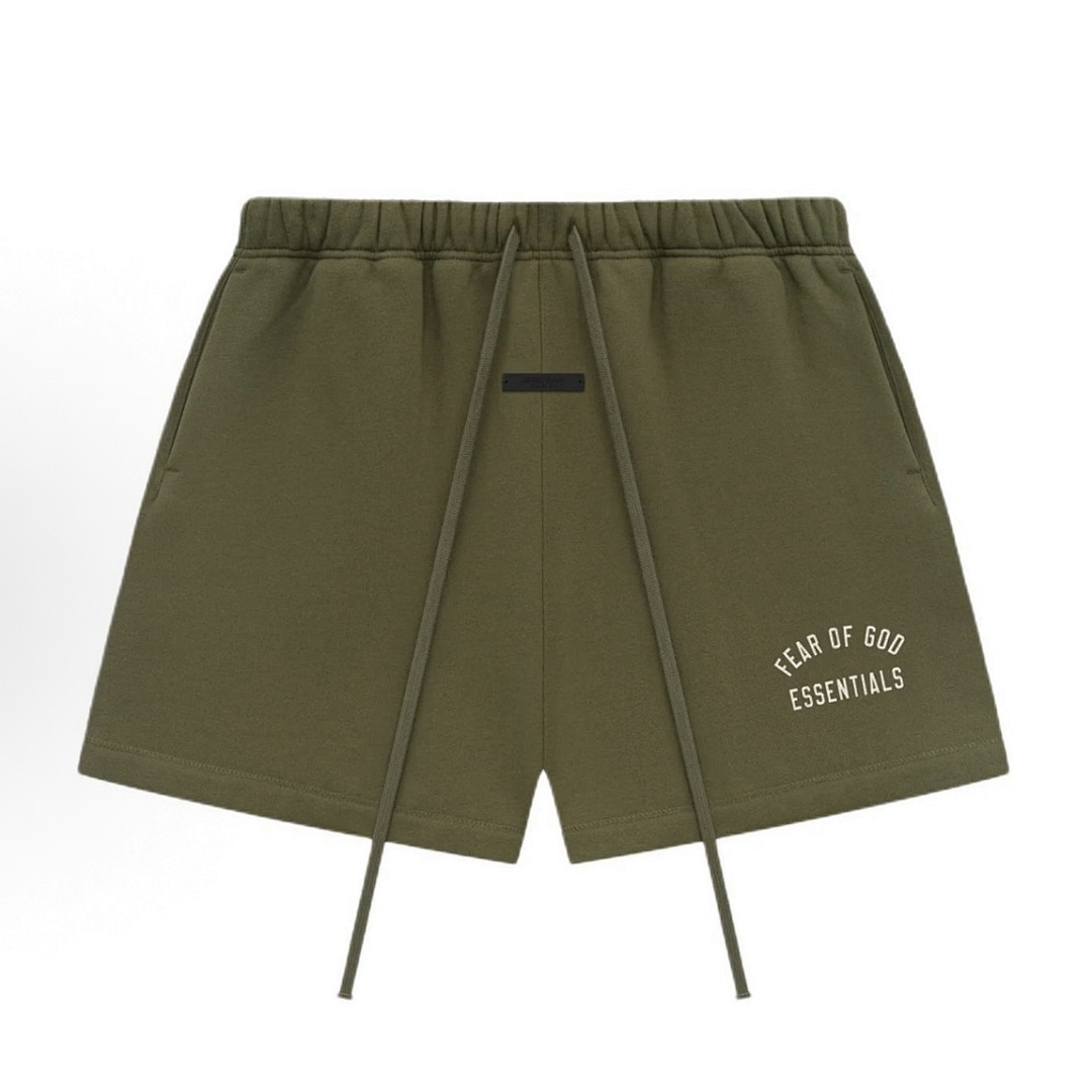Essentials 148 Ess Fall24 BACK TO SCHOOL Fleece Soccer Short Print Black Green Olive Oatmeal Grey Sea Blue S-XL - Image 92