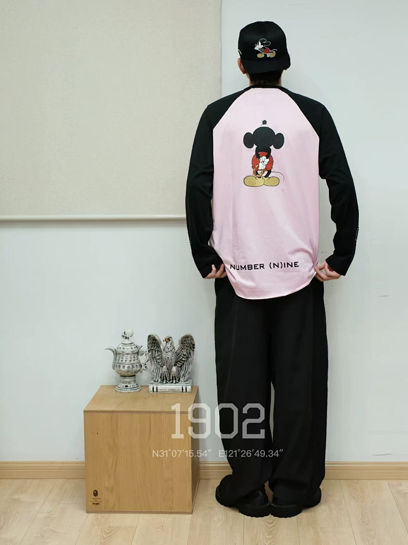 Supreme 218 Cream Long Sleeve NUMBER INE MICKEY RAGLAN L/S (N) - Image 43