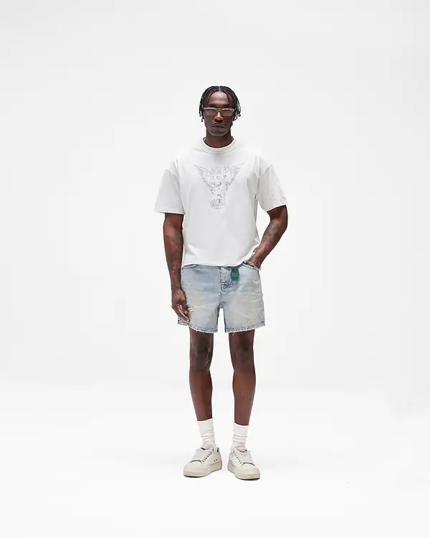 Off-White 128 REPRESENT New High Mens Womens Top Water Wide Short Sleeve T :S M L XL : Off (White) - Image 21