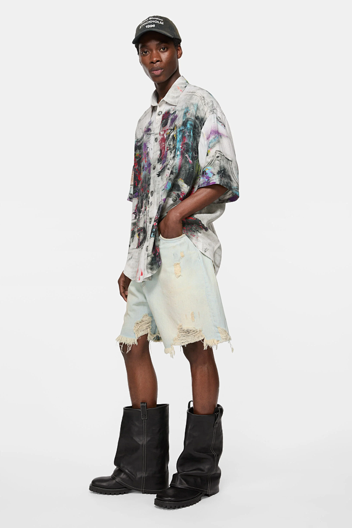 Acne Studios 218 AC Water Short Ice Blue S-XL 7608# - Image 19