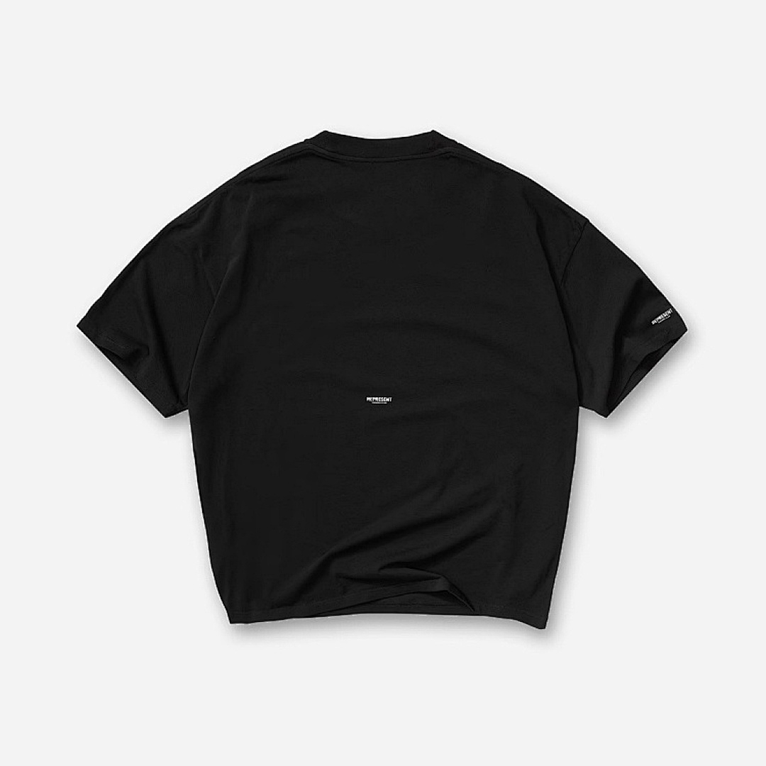 Represent 108 REPRESENT Solid Small Logo Print Short Sleeve T Black White Grey S-XL R3200# - Image 4