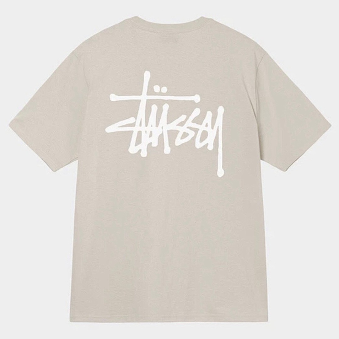 Stussy 98 STU 23SS BASIC LOGO TEE Short Sleeve T : White Black Cream Khaki Water Fruit Green Yellow S M L XL Y0767# - Image 6