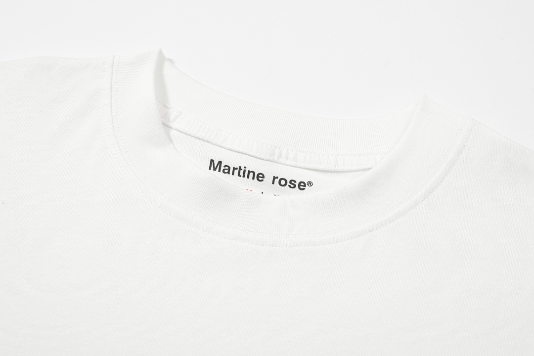Unbranded 118 Martine Rose LOGO Print Short Sleeve T White S-XL 8060# - Image 4