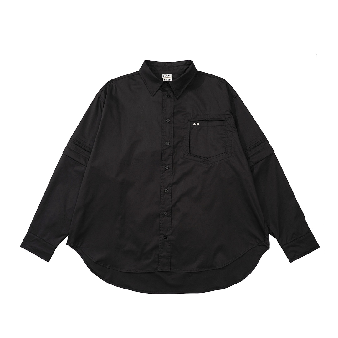 Arc'teryx 248 FAR.ARCHIVE WASHED DETACHABLE SHIRT Black S-L 3369#