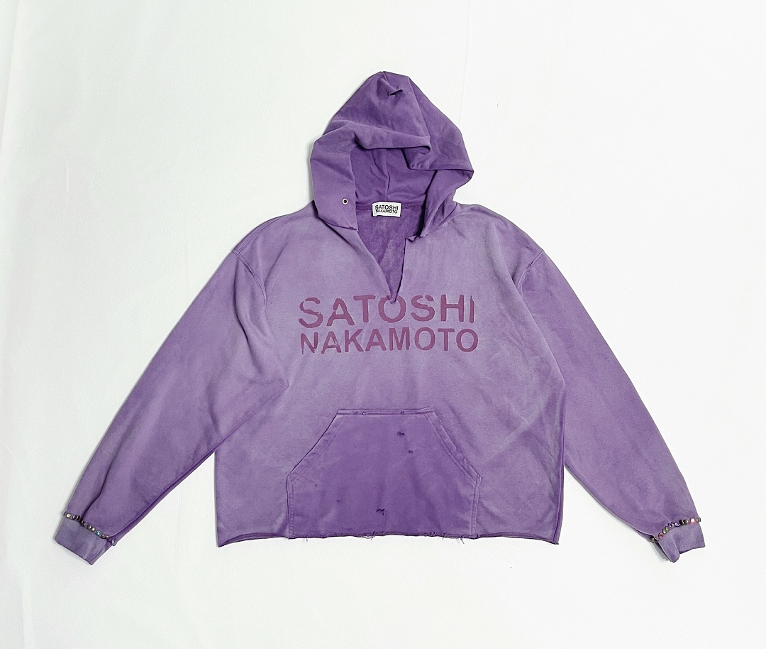 Unbranded 258 SatoshiNakamoto Destructo : Purple Green Washed Black S M L - Image 28