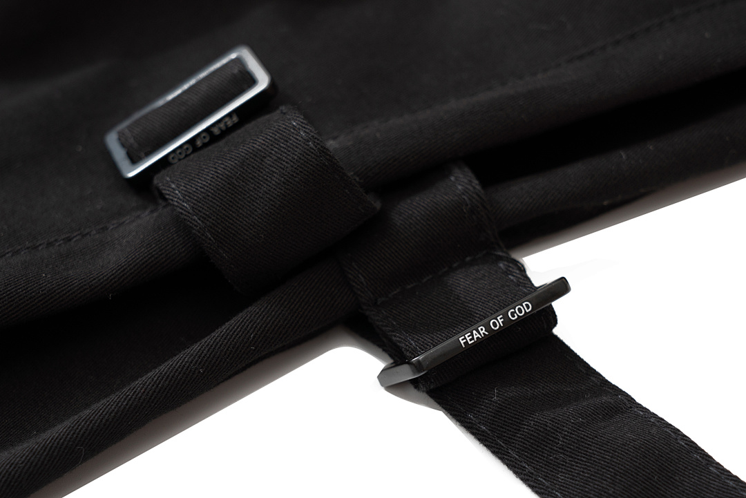 Essentials ON SALE128 FEAR OF GOD Bondage Pant Strap Lace Buckle Camel Khaki Black S-XL 6039# - Image 12